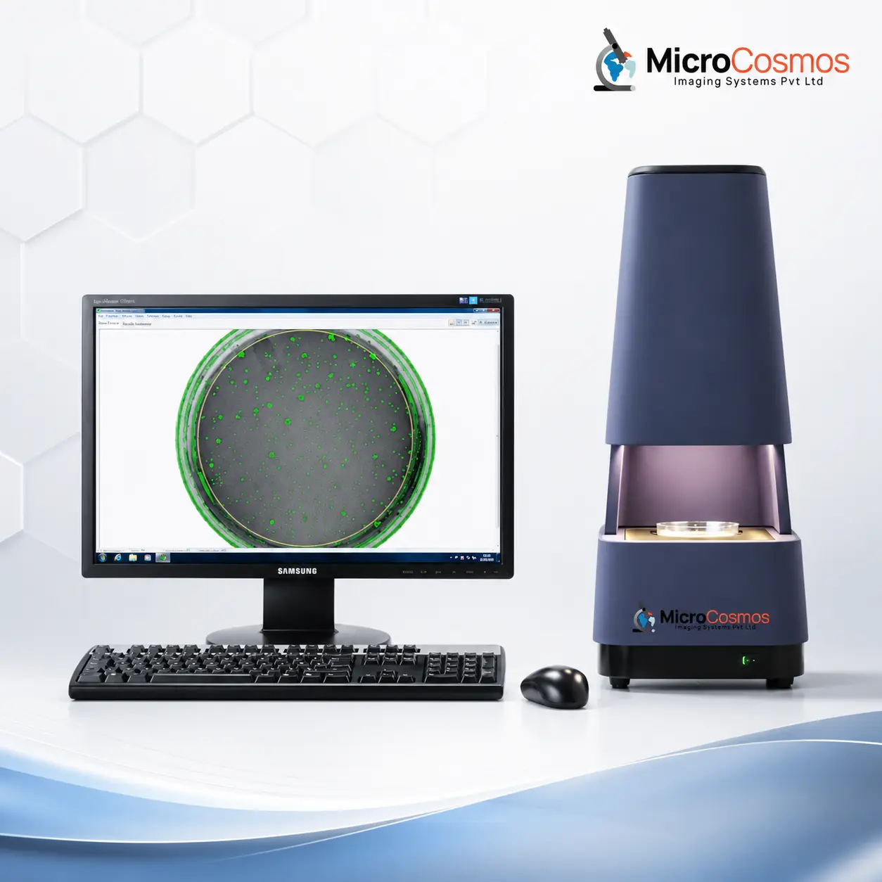 Cosmo Micro-BioCount2210 automated colony counter by MicroCosmos Imaging Systems