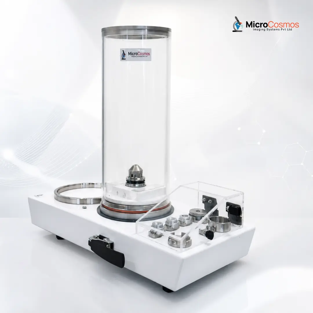Cosmo Dry Powder Disperser by MicroCosmos Imaging Systems, automated dry powder slide preparation unit