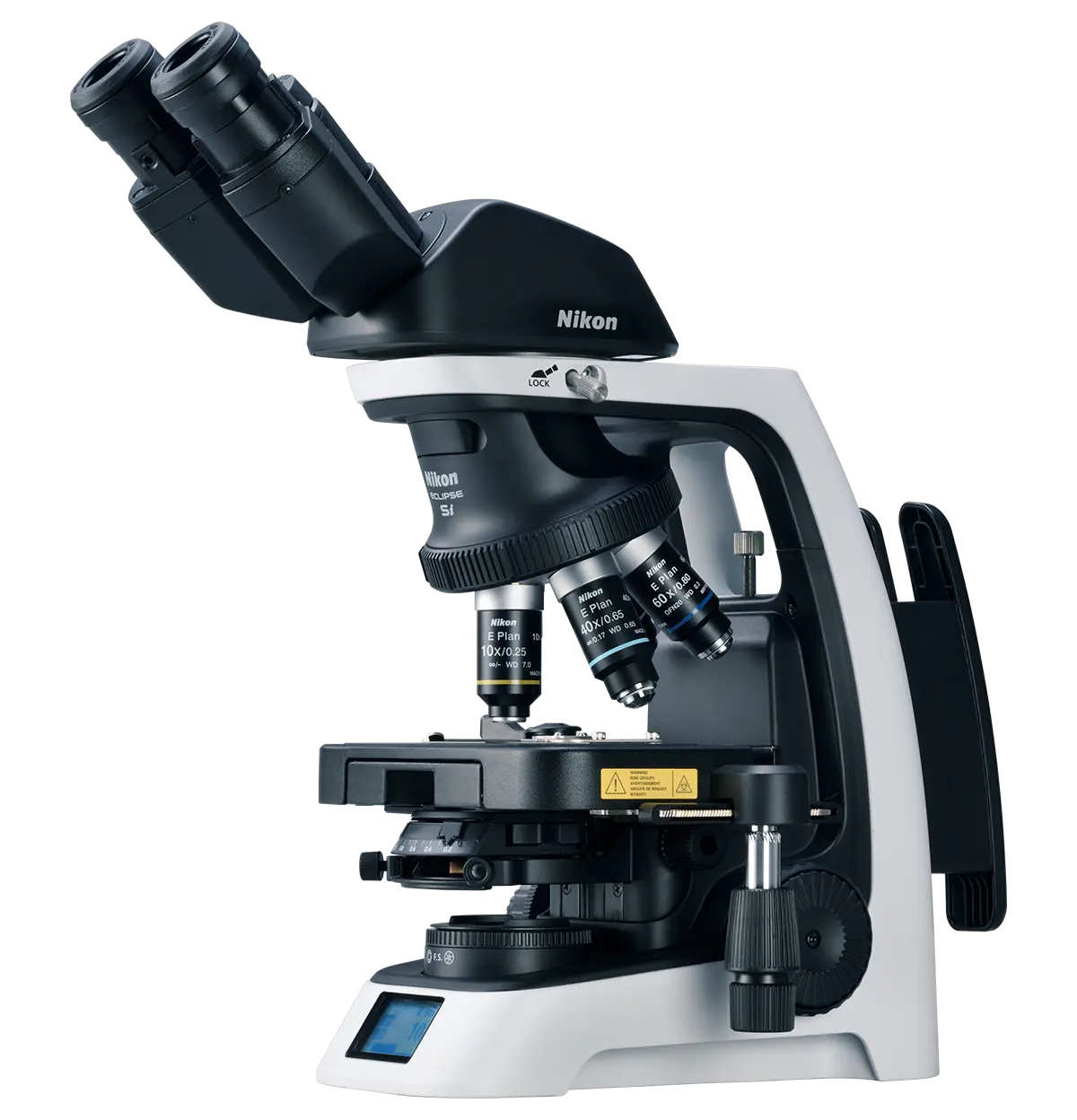 Nikon ECLIPSE Si upright microscope, full body studio shot